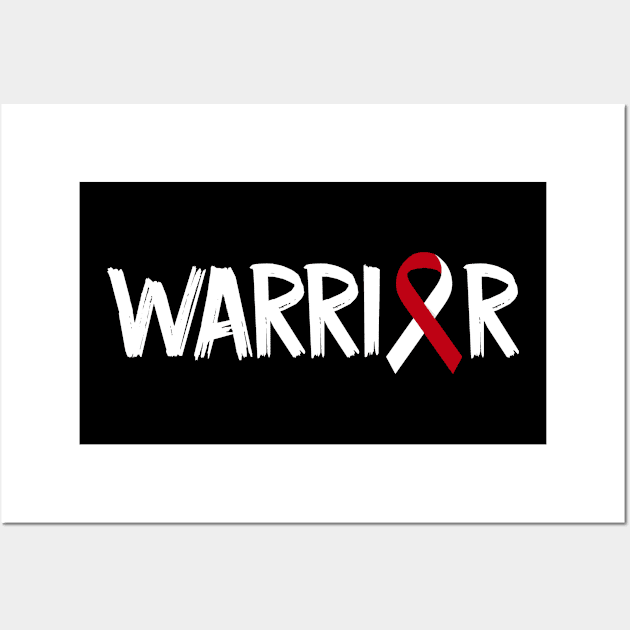 Warrior Head and Neck Cancer Support Patients Wall Art by followthesoul